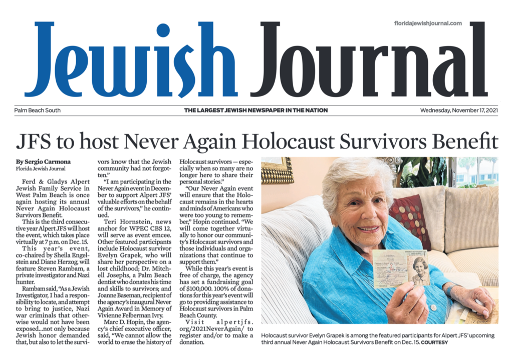 Jewish Journal Never Again Preview Story