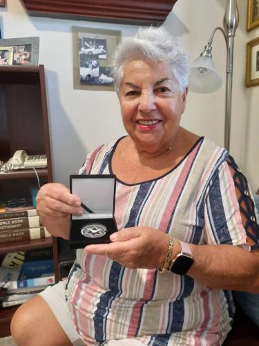 Holocaust Survivor With Medal 3